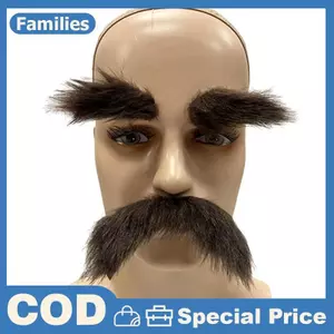 Lông Mày Bộ Dụng Cụ Cosplay Đạo Cụ Trang Trí Giả ria mép Bộ Tóc Mặt Cho Câu Lạc Bộ Hoạt Động Hóa Trang Trang Đảng Halloween Nam