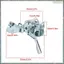 Xe Máy Cho GX 120 160 200 Tốc Độ Điều Khiển Chân Đế Điều Khiển Tay Ga Đòn Bẩy Liên Kết Thanh Điều Khiển Lò Xo Bộ