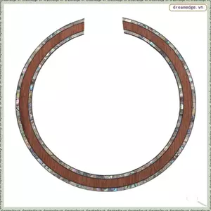 Vòng Đàn Guitar Hoa Acoustic Guitar Soundhole Sapelli Rosette Cho Đàn Guitar Acoustic Phụ Kiện Với Vỏ Bào ngư Inlay