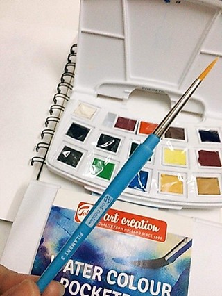 SET MÀU NƯỚC WINSOR NEWTON COTMAN/ ART CREATION 12 MÀU [tặng kèm hộp đựng pallete] 🌻🐻