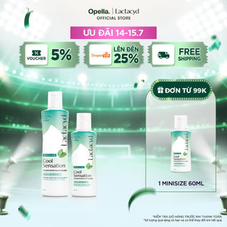 Bộ 2 Chai DDVS Phụ Nữ Lactacyd Cool Sensation 250ml + Lactacyd Cool Sensation 150ml