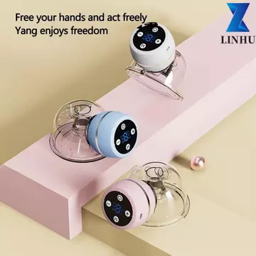 Máy hút sữa rảnh tay LINHU, Tuổi thọ pin dài hơn Máy hút sữa điện có độ ồn thấp, Sử dụng thoải mái Màn hình LED 9 cấp độ Máy hút sữa im lặng Chăm sóc sau sinh