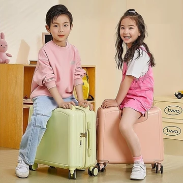 Vali kéo ngồi được đẩy được cho bé Cô gái Vali du lịch xách tay gọn nhẹ cỡ nhỏ 20 inch Valy kéo 360 độ Valy du lịch