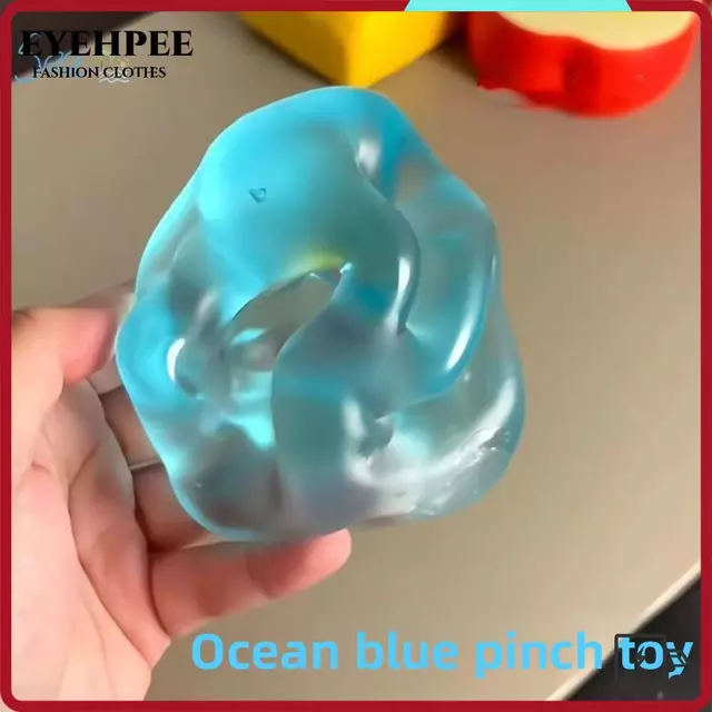 EYEHPEE Đồ chơi bóp cảm giác chống căng thẳng, Đồ chơi bóp Fidget chất liệu mềm pha lê, Khả năng phục hồi chậm Mô phỏng đồ chơi giải nén phục hồi chậm giác quan cho trẻ em Người lớn