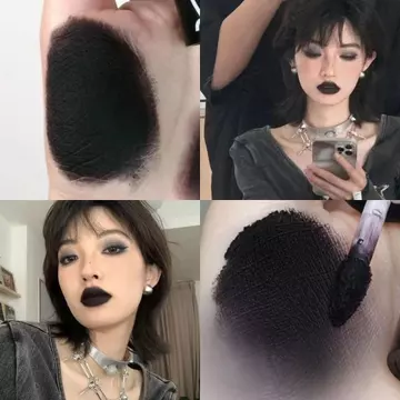 black rouge son black rouge Influencer Cao Lạnh Matte Lip Glaze Đen Son Môi Tím Tối Series COS Trang Điểm Chống Dính Cốc Son Môi Niche Dark Series