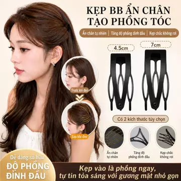 【Không Gây Đau Da Đầu】JMY Kẹp Tóc Vô Hình BB/Lược Vô Hình/Kẹp Tóc Búi/Kẹp Tóc Tạo Phồng/Kẹp Tóc Dày Dặn/Kẹp Tóc Cho Tóc Mỏng/Kẹp Tóc Chống Trượt/Kẹp Tóc Sau Gáy