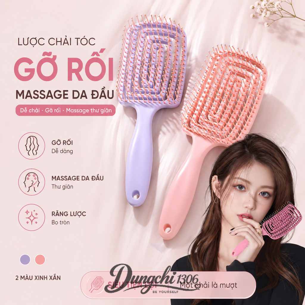 Lược chải tóc gỡ rối hot tiktok