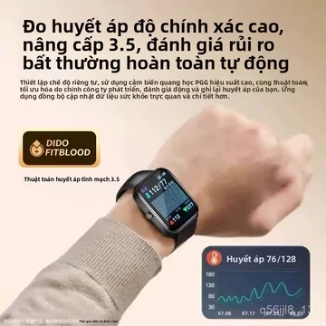 Vòng tay đồng hồ thông minh nhập khẩu Đức 2026 đo đường huyết oxy huyết áp, thể thao chính xác