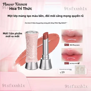 Son môi Son bóng dạng thỏi Thiên Nga Ballet, son kem lì, hiệu ứng gương, tạo lớp màng, không bết dính, không dính cốc, p