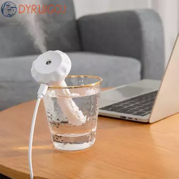 Máy tạo độ ẩm DYRUIDOJ, Máy tạo độ ẩm phun Mini bằng nhựa cầm tay, Máy lọc ô tô có thể tháo rời bằng đèn LED Sử dụng linh hoạt Máy tạo sương thơm Anion tạo độ ẩm