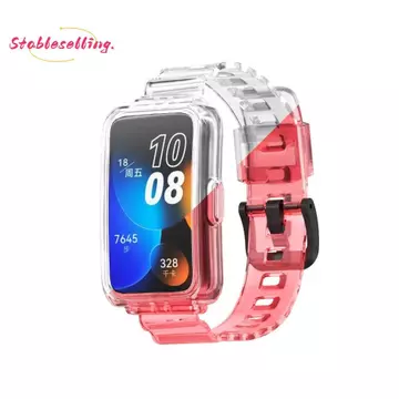 Dây đeo đồng hồ Ổn định, Dây đeo đồng hồ có thể điều chỉnh có khóa kim, Vòng đeo tay đồng hồ có thể thay thế Chang TPU màu trong suốt cho phụ kiện đồng hồ thông minh Huawei Band 6 / 7 / 8 / 9