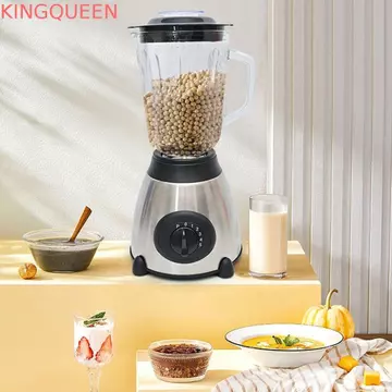 Máy ép trái cây máy xay sinh tố KINGQUEEN, Máy xay sinh tố nước ép dung tích lớn đa chức năng, Vỏ thép không gỉ cắm EU / US / UK 1.5 L Máy xay sinh tố treo tường