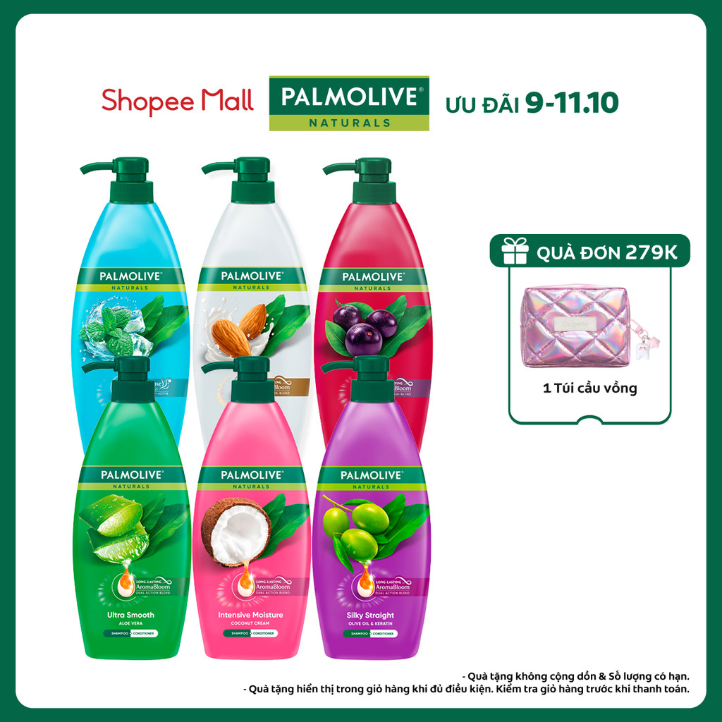 Dầu gội Palmolive kèm xả 2-trong-1 chiết xuất thiên nhiên 600ML