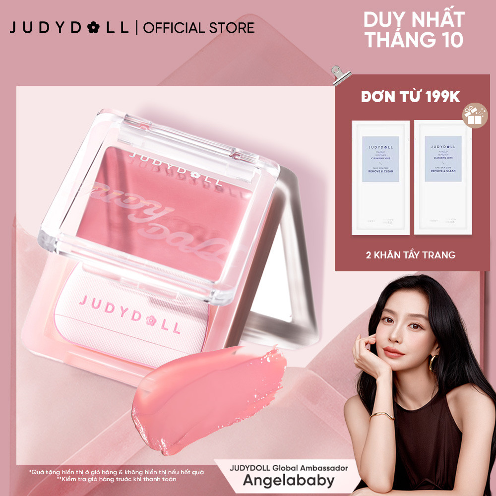 Má Hồng Kem JUDYDOLL Glow Blush Balm Căng bóng Không vỡ nền Tự nhiên Lâu trôi 3g