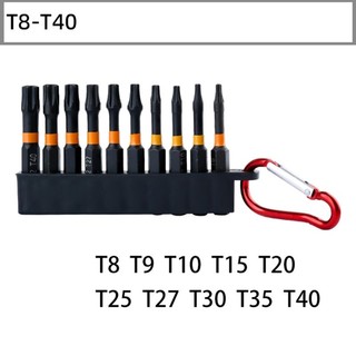 QUIM 10pc Bộ chìa khóa lục giác T8 chuyên nghiệp Thiết kế tay cầm T tiện dụng xây dựng bằng thép chắc chắn cho các ứng dụng công nghiệp