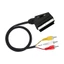 Cáp Video âm thanh btsg SCART 21Pin Nam đến 3RCA 1 Độ dẫn điện 5M cho người chơi vệ tinh