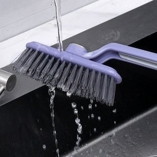 [Bản lớn] Bàn chải vệ sinh có tay cầm cọ góc tường, khe hẹp, xoay 360 độ - tiện dụng, đa năng