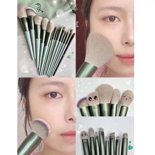 Bộ cọ trang điểm 13 món kèm túi vải dễ thương