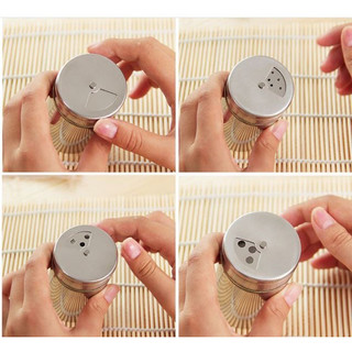 Hũ lọ đựng, rắc gia vị, đựng tăm - chất liệu thủy tinh, bọc inox304