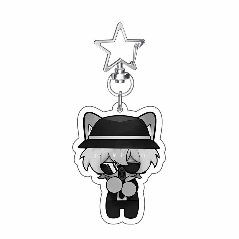 Acrylic Forsaken HOT Game Guest 1337 Noob Shedletsky John Doe c00lkidd Elliot Chibi Pendant KeyRing Gaming Keychains Gif