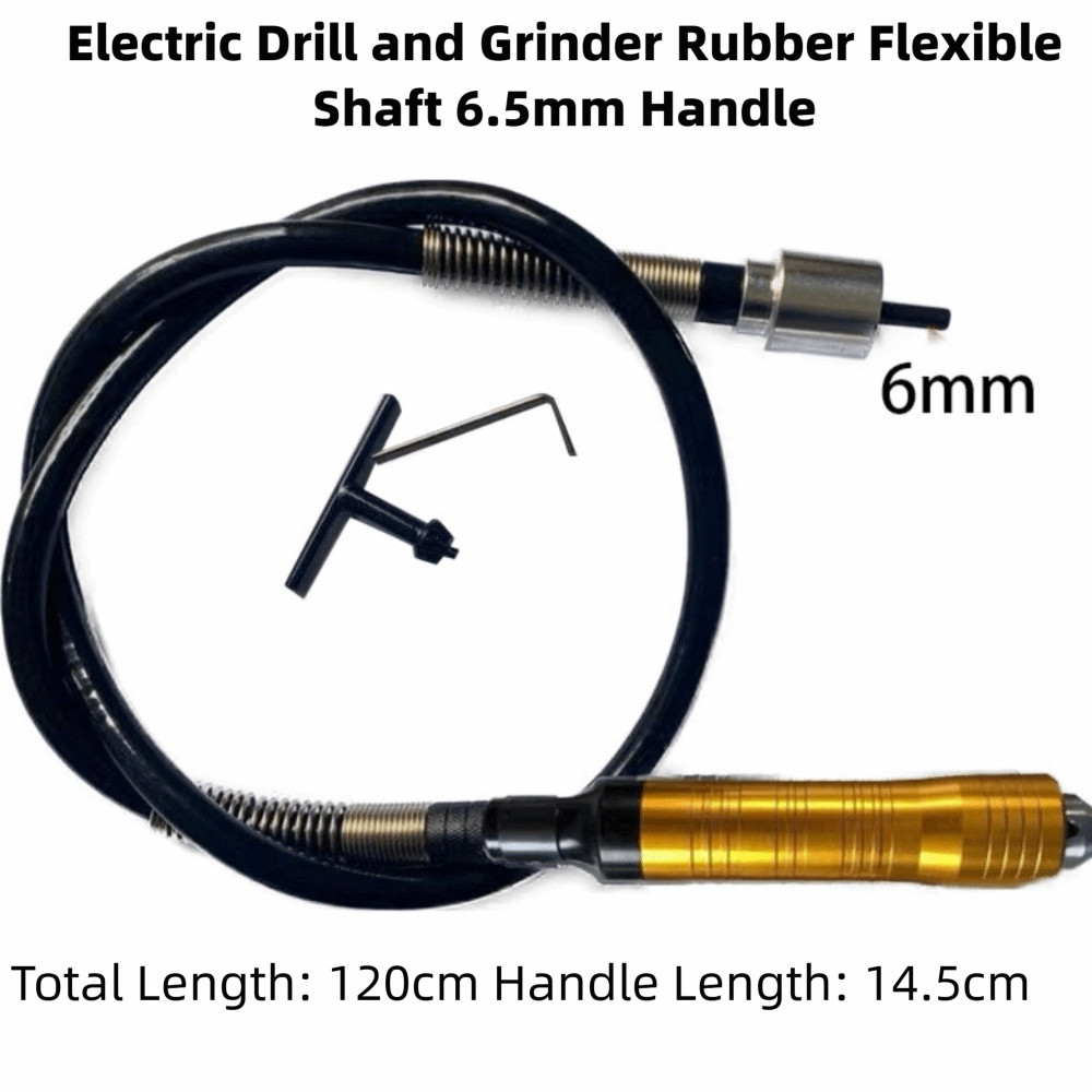 SAIA Flex Trục Adapter, Tay Cầm Cao Su Ống Nối Dài Linh Hoạt Mở Rộng Máy Khoan Linh Hoạt, Cáp Thép Không Gỉ Đa Năng 6.5 Mm Chuck Đính Kèm Khắc Làm Việc