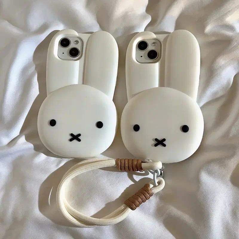 Miffy / 12 / 13 / 14 / 15 / 16 / 17 ProMax Kawaii Ốp Silicon Chống Rơi Đơn Giản Tất Cả Các Viền Mềm Đồ Chơi Quà Tặng