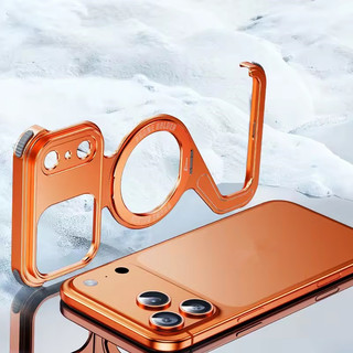 [JLK] Ốp Điện Thoại Kim Loại Hình Chữ Z Hợp Kim Nhôm Cho iPhone 17Air 17 Pro Max Không Khung Có Vỏ Bảo Vệ Vòng Từ Tính