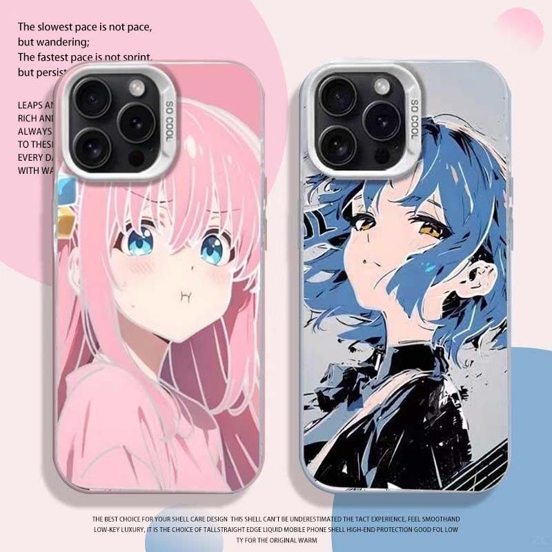 Ốp lưng Anime Bocchi The Rock dễ thương cho Redmi A5 A3 A2 A1 Note 12 11 10 8 Plus Pro MAX 10S 12S POCO C61 Ốp lưng IMD Laser cứng mờ