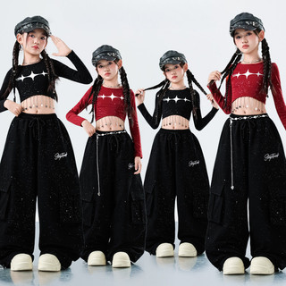 Đồ Nhảy Hiện Đại Hiphop Trẻ Em Set Đồ Dance Jazz Quần Nhảy Crop Top Đồ Nhảy Cho Bé Gái Bộ Tập Nhảy Cho