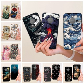 Ốp Chống Sốc Cho Honor X9D / Magic 8 Lite 5G Ốp Lưng MTN-NX1 Thời Trang Thoáng Mát Núi Lửa Hoa Cúc Sơn Mềm Silicon Ốp lưng