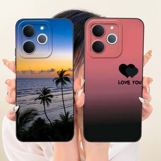 Dành Cho Realme Note 70 70T RMX5313 Vỏ Bảo Vệ Ống Kính Realme Note70 Note70T Thời Trang Dusk Đi Biển Tranh Silicon Mềm Vỏ Điện Thoại