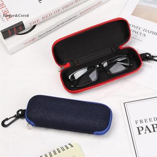 Hộp đựng kính denim dây kéo, phù hợp cho kính râm và kính mát