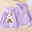 Bé Gái Mặt Cười In Hình Zip Up Áo Lông Cừu Ấm Áp Áo Khoác Mùa Đông Dễ Thương Áo Khoác Ngoài Cho Trẻ Em