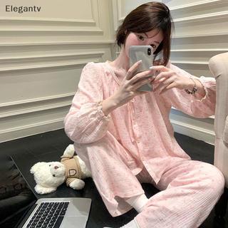 Bộ Đồ Ngủ Hoa Ren Phong Cách Hàn Quốc Cho Nữ, Thích Hợp Mùa Thu Đông Xuân
