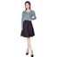 55cm Cao Cấp Lông Tơ Xếp Ly Nửa Đầu Gối Váy Nữ Bên Trong Lót Quần Short Thời Trang Vũ Công Quần Áo Mặc Hàng Ngày Váy Cho Nữ