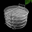 Giá năm tầng bằng thép không gỉ có thể xếp chồng lên nhau Giá đỡ thiết bị Wire-Mesh Không khí nóng cho đầu bếp gia đình, khử nước, hấp