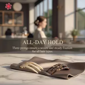 MJnmc Pháp Tóc Chân Cho Nữ Hình Chữ U Nĩa Tóc Vintage Kiểu Tóc Phụ Kiện Thời Trang 3 Prong Bun Tóc Sti Mũ Mới