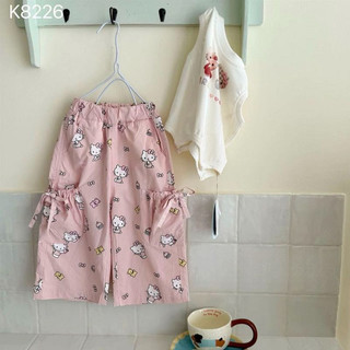 Quần short in hình hoạt hình mùa hè cho bé gái Quần short dáng rộng thường ngày Hàn Quốc Quần năm điểm