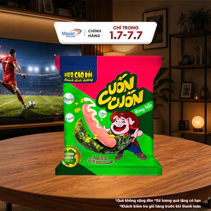 Xúc Xích Tiệt Trùng Heo Cao Bồi Cuốn Cuốn Rong Biển Gói X (3Cây X 13Gr + 1Gói Xốt 5.5Gr + 1Gói Rong Biển 2Gr + 1Gói Hạt