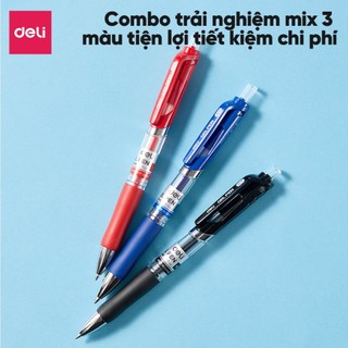 [QUÀ TẶNG] Bút Gel Deli Luyện Viết Tiếng Trung, Hàn, Nhật Ngòi 0.7mm Có Đệm Tay Viết Siêu Mượt Nhanh Khô