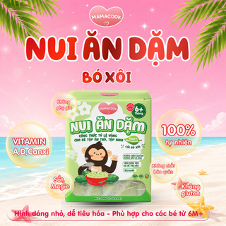 Nui Ăn Dặm Rau Củ Hữu Cơ Cao Cấp MAMACOOK Vị Rau Bó Xôi - Bổ Sung Chất Xơ Cho Bé từ 6M+