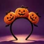 THEGIRL8B Bí Ngô Đầu, Ngộ nghĩnh Sáng Tạo Halloween Mũ, Phụ Kiện Tóc Trang Điểm Đạo Cụ Trang Trí Ngày Lễ Mũ Cosplay