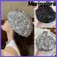 Mũ nồi sequin lấp lánh MERIGGIARE, Mũ nồi sequin lấp lánh mỏng hình bát giác, phong cách Nhật Bản Phong cách cổ điển Mũ nồi thời trang đám mây đầu lớn Mặc thường ngày