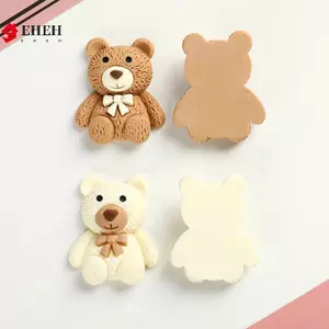 10 Cái Hoạt Hình Gấu Cà Phê Nhựa Gấu Trang Trí Điện Thoại Thêu Sò Thủ Công DIY Phụ Kiện Trang Sức VN