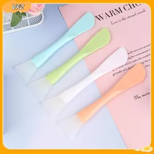 Bàn chải mặt nạ silicon VFZ Đầu mềm có dụng cụ cạo tích hợp Bàn chải màng bùn công dụng kép DIY Phim điều chỉnh công cụ làm đẹp Louislifecool