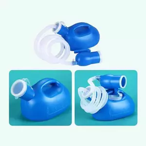 BeautifulHomeA Vệ Sinh Cung Cấp Cho Ngoài Trời 2000ml Nhựa Nam Người Cao Tuổi Giường Bô Pee Bình Bộ Sưu Tập Với Ống 160cm Di Động Pee Nước Tiểu Chai Người Khuyết Tật Người Trợ Giúp VN