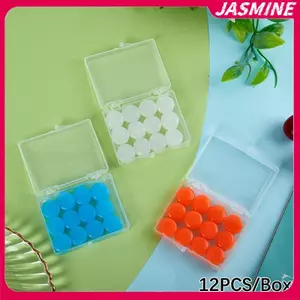 JASMINE 12 CÁI Nút tai silicon có thể tái sử dụng Nút tai sáp silicon bơi Nút tai có thể đúc Giảm tiếng ồn Khử tiếng ồn Bảo vệ khi ngủ JASMINE