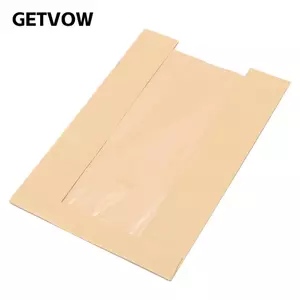 Túi đựng bánh mì GETVOW, Túi đựng bánh mì giấy 13,7x8,2x3.9 Inch, Túi đựng bánh mì chất lượng cao cấp cho bánh mì tự chế Bột chua tại nhà