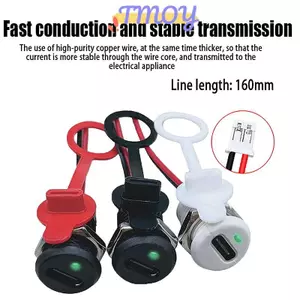 TMOY USB-C 2Pin Cao Cấp Sạc Hiện Tại Với PH2.0 Đai Ốc Snap Lo Đĩa USB TYPE-C Nữ Chống Thấm Nước Kết Nối Nữ Ja TMOY