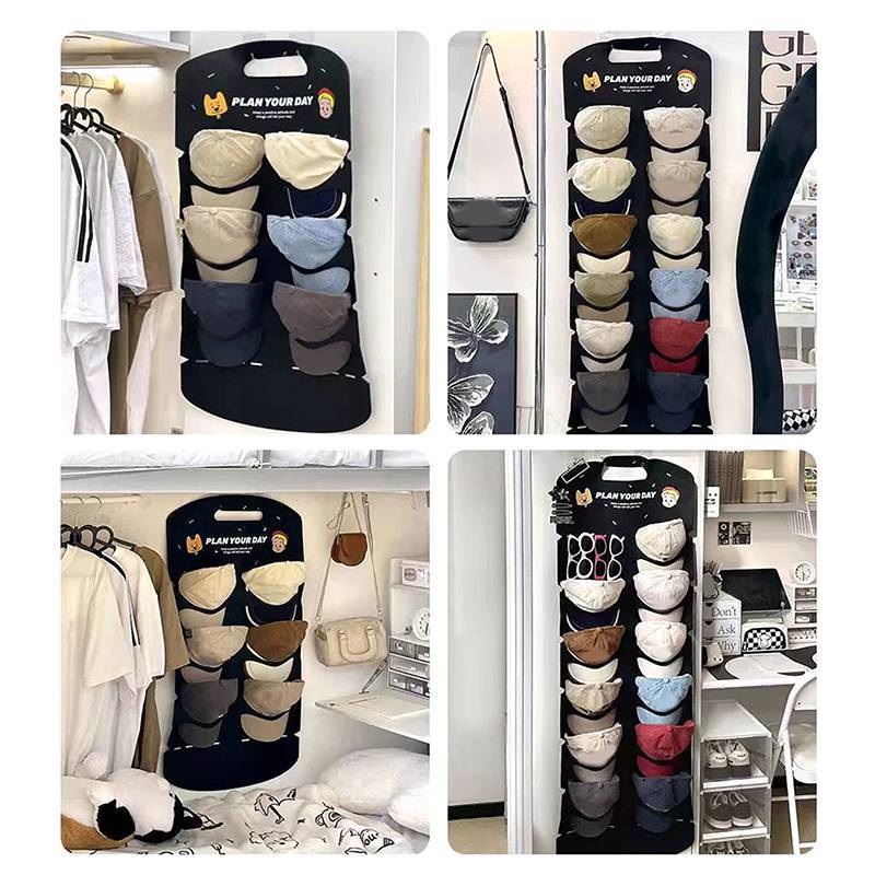 Alittlesetrtu Nỉ Treo Mũ Tổ Chức Móc Treo Lưu Trữ 6 / 12 Nhà Thơ Mũ Hiển Thị Ra Đa Năng Dung Tích Lớn Cho Cửa Tủ Quần Áo VN